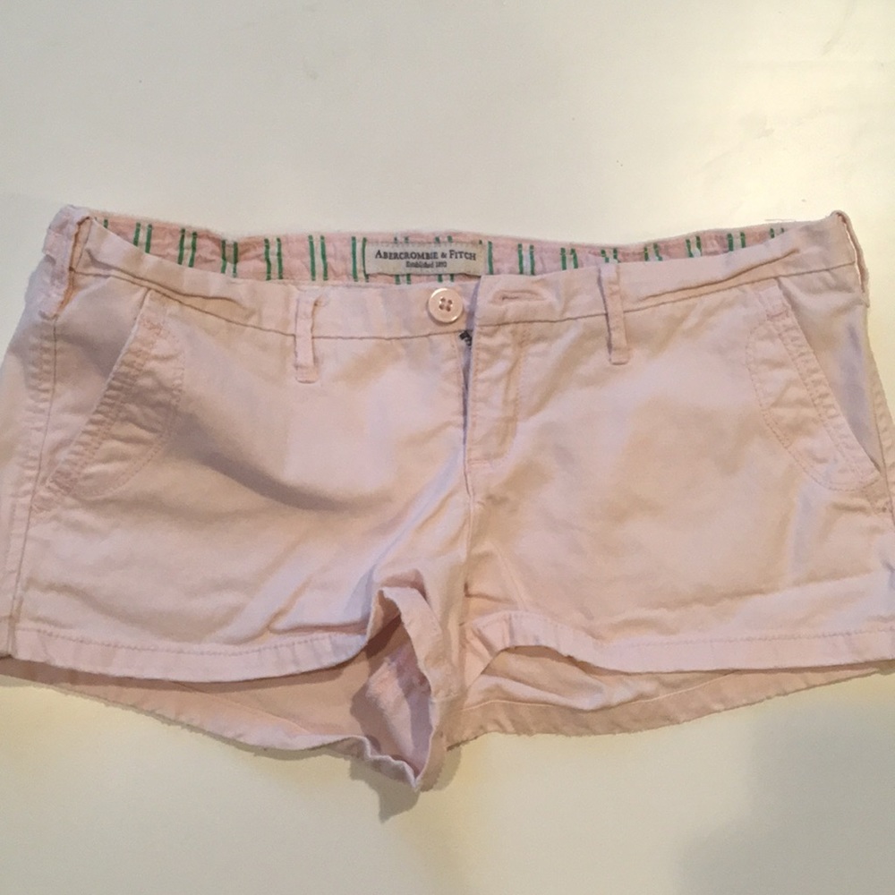 Baby pink Abercrombie and Fitch jean shorts